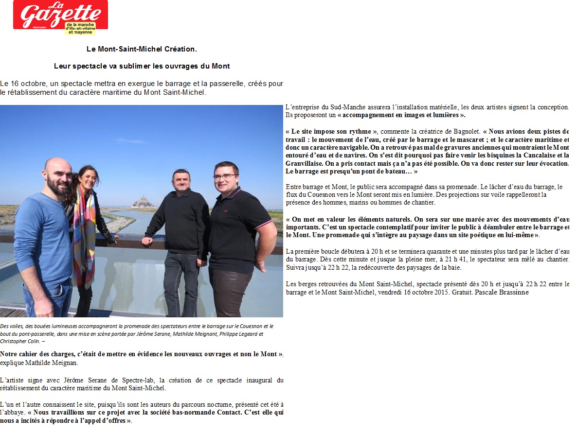 Gazette passerelle